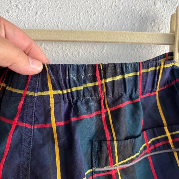 Sleepy Jones Marina Pajama Set in Holiday Navy Plaid - Size Medium - Picture 6 of 10